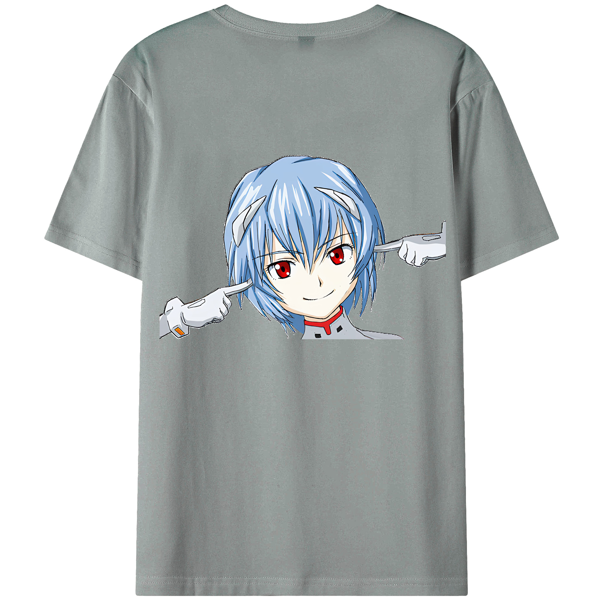 （画像用） EVA 新世紀エヴァンゲリオン 綿100％ メンズ半袖Tシャツ（バックプリント） 通気性